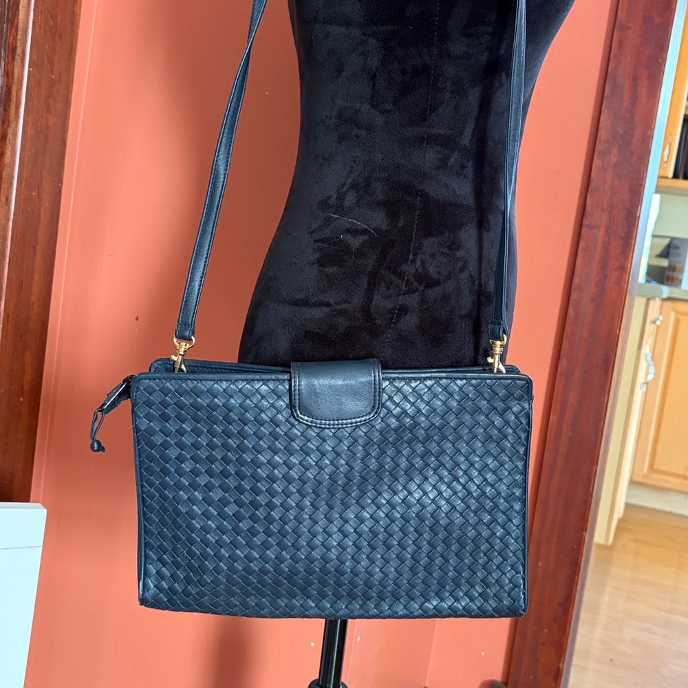 Ganson Woven Leather Crossbody bag - Picture 8 of 9
